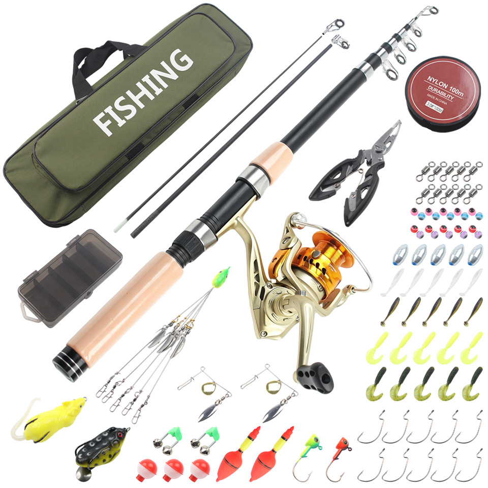 2.1m Portable fishing kit offers a one-stop shopping solution for fishing gear, suitable for cross-border dropshipping