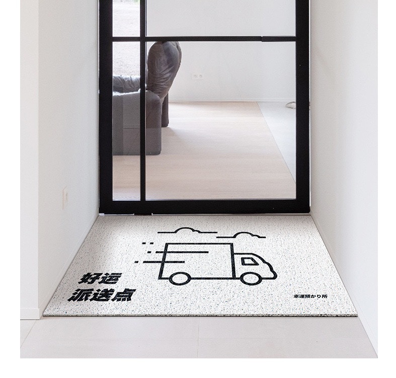ins creative home floor mat household entrance non-slip wear-resistant wire ring floor mat door mud scraping dust removal foot mat