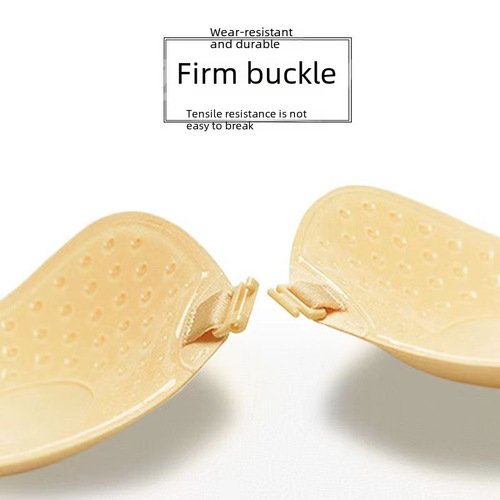 Mango breast patch for women's wedding dress, silicone invisible big breast summer thin breathable small breast push-up suspender dress breast patch