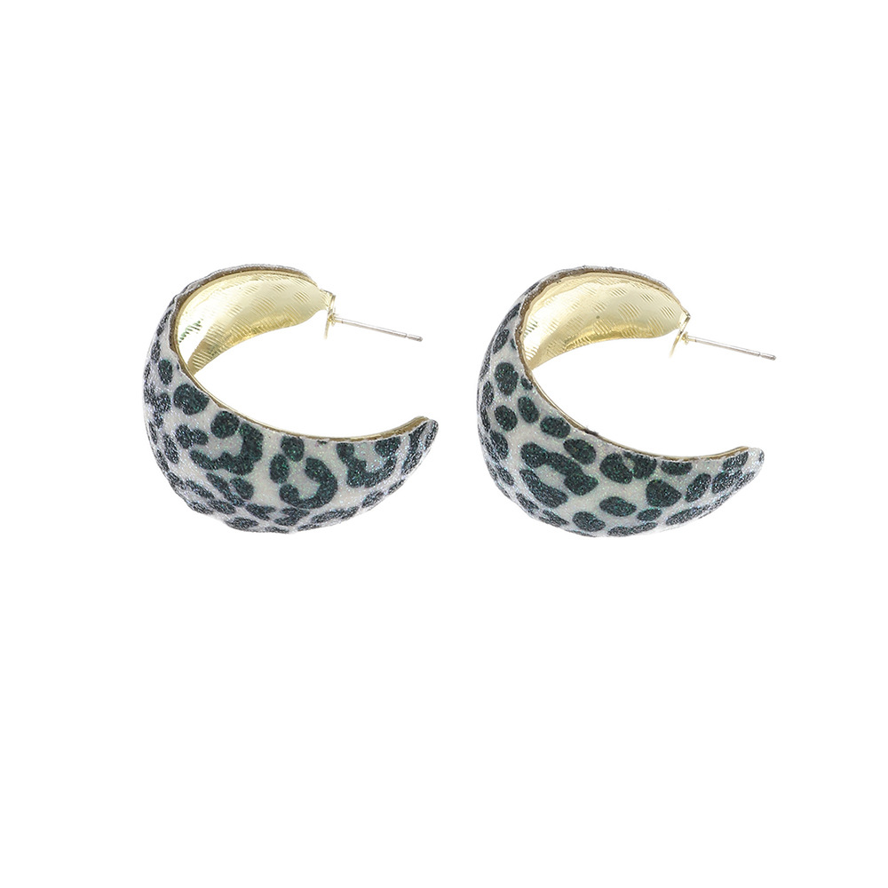 Retro C Shape No Inlaid Earrings display picture 8