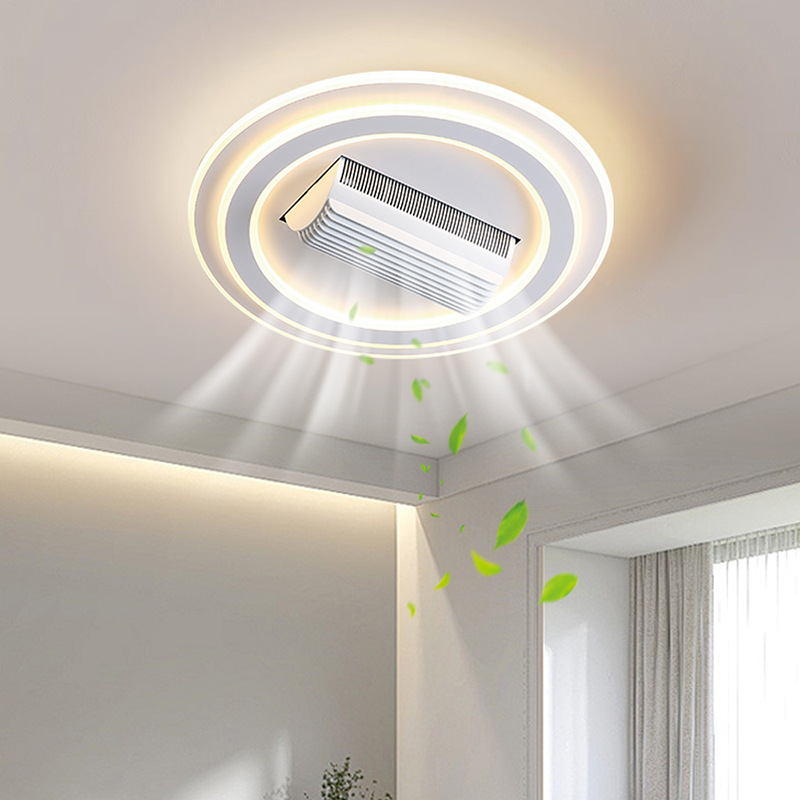Lámpara de Techo con Ventilador Sin Aspas Inteligente con Control de Voz para Sala de Estar image 7