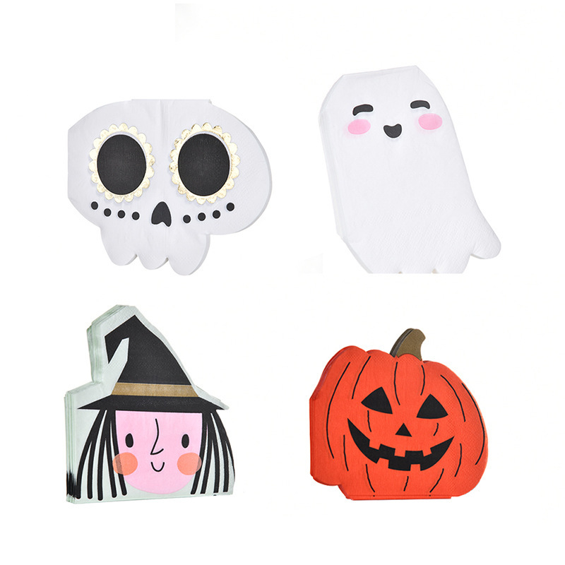 Creative disposable tissue Wholesale Halloween ghost pumpkin skull witch holiday party decoration tissue Creative disposable tissue Wholesale Halloween ghost pumpkin skull witch holiday party decoration tissue