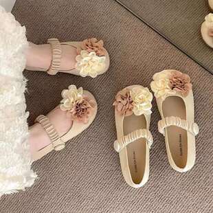 French Style Women's Flats with Skirts 2025 New Flat Mary Jane Women's Shoes Gentle Evening Shoes Soft Sole Beanie Shoes