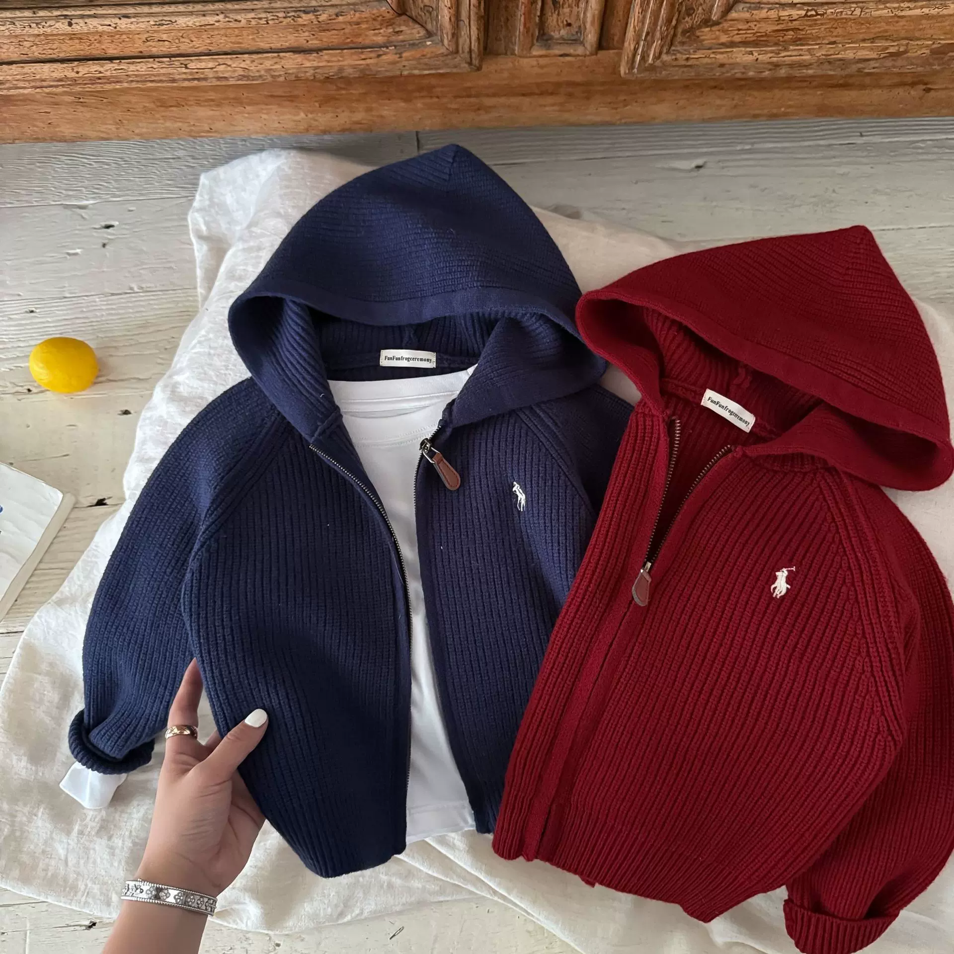 连帽毛衣25冬款童装现货