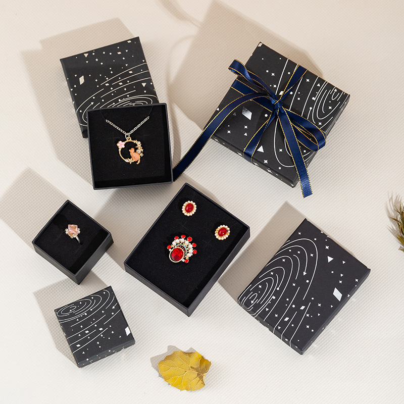 Simple Style Starry Sky Paper Jewelry Boxes display picture 2