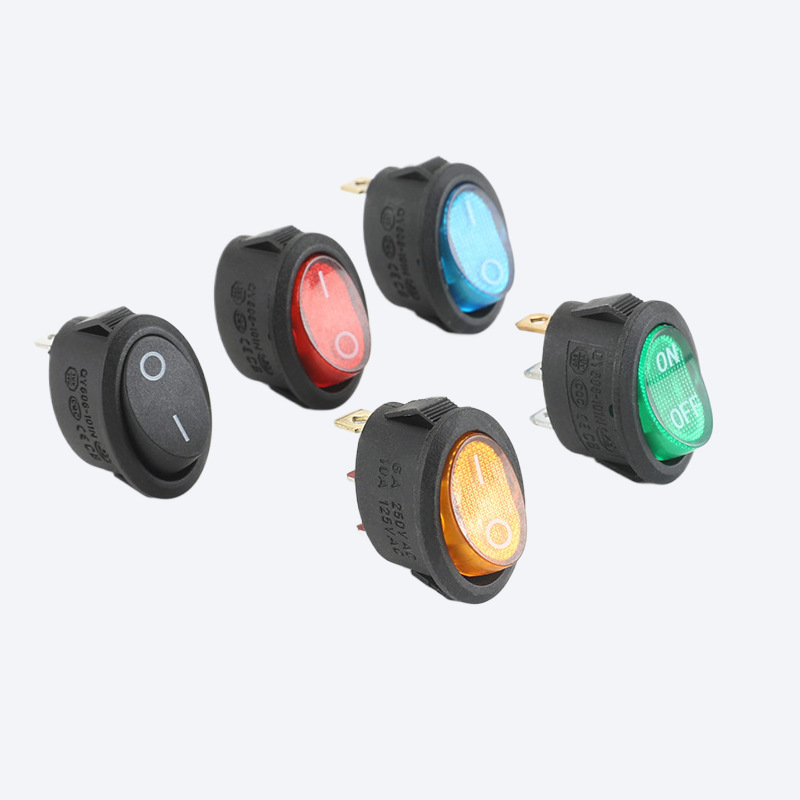 KCD6椭圆形 翘板开关2脚2档 3脚3档 电热水壶 船型电源开关