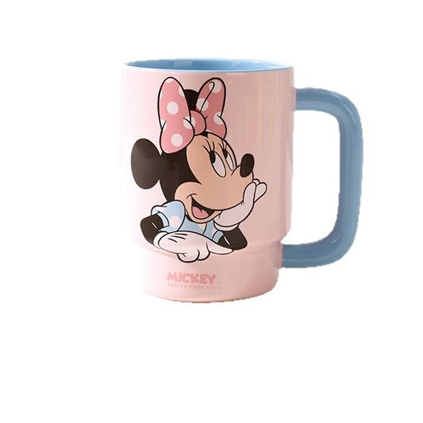 Taza de cerámica de Disney 2025 nueva taza de leche casera para niños linda taza de cuatro juegos de pareja