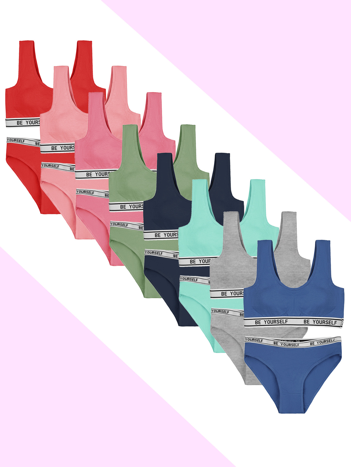 Ropa interior para niñas período de desarrollo de algodón sujetador para niñas chaleco sin anillo de acero sujetador para estudiantes de secundaria para niñas sujetador para niñas al por mayor