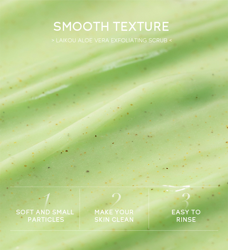 Laikou Aloe Vera Body Scrub 350g, a wholesale supplier of pore-cleansing and keratinizing skin care products undefined