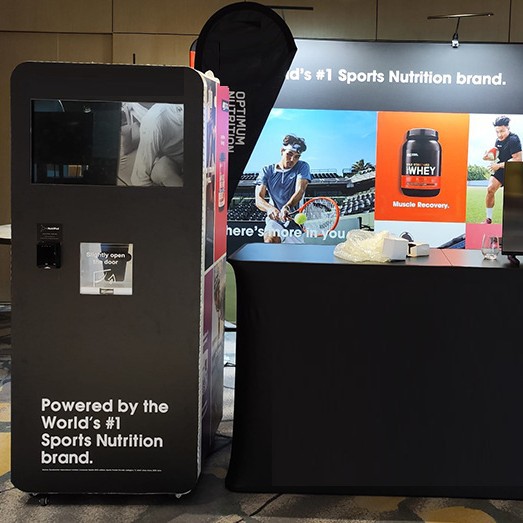 Máquina expendedora de polvo de proteína de autoservicio no tripulada admite múltiples métodos de pago, agitación independiente, limpieza a alta temperatura y alta presión