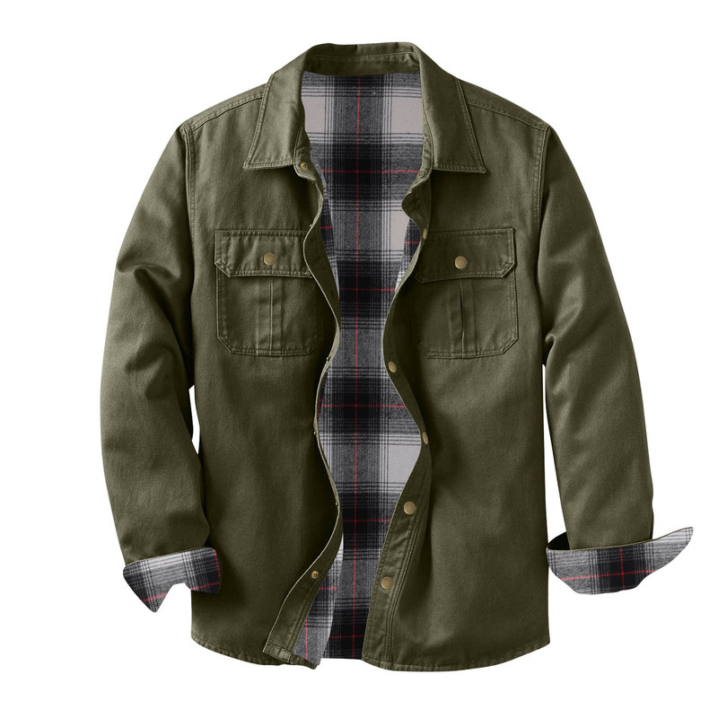 2026 Cross-Wash Canvas Work Jacket with Plaid Lining, Durable and Warm, a Must-Have for Amekaji Style 2026 Cross-Wash Canvas Work Jacket with Plaid Lining, Durable and Warm, a Must-Have for Amekaji Style