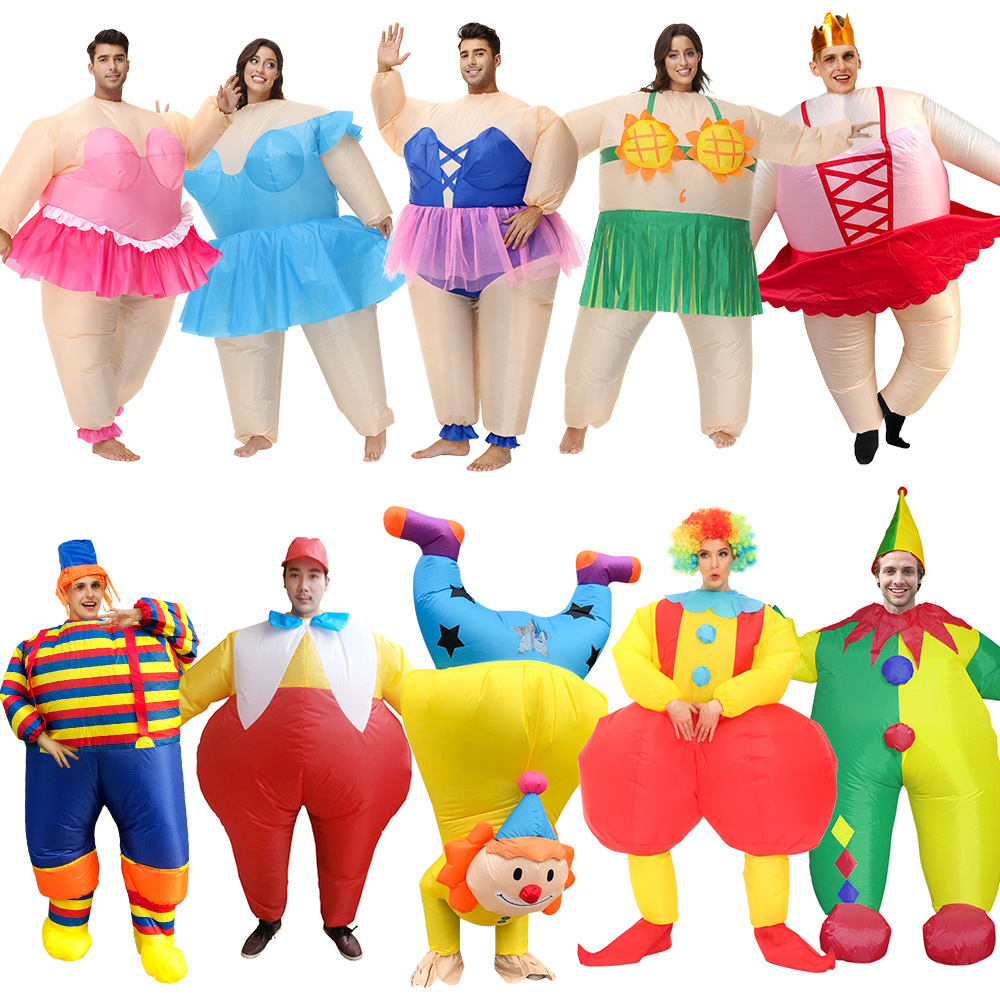 Annual Meeting Event Funny Clown Costume Performance Performance Party Halloween Sumo Suit Inflatable Costume Ballet
