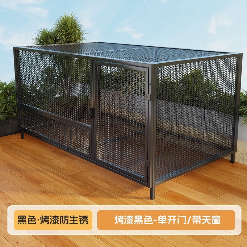 狗笼子大型犬中型犬狗笼带厕所家用室内外金毛拉布拉多笼宠物用品|undefined