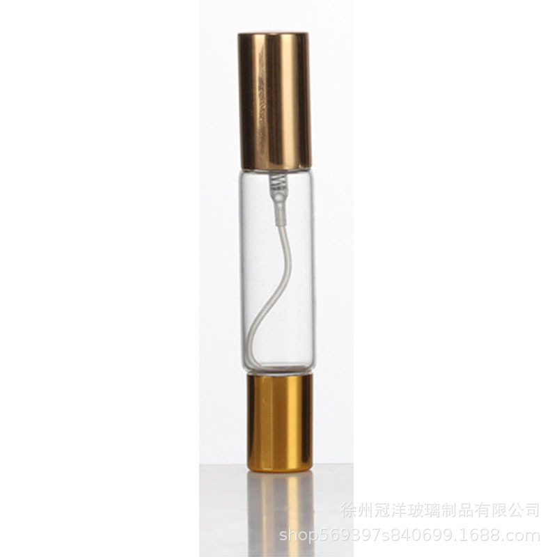 玻璃双头滚珠喷雾瓶精油香水分装瓶透明精华液走珠瓶茶色香水瓶|undefined