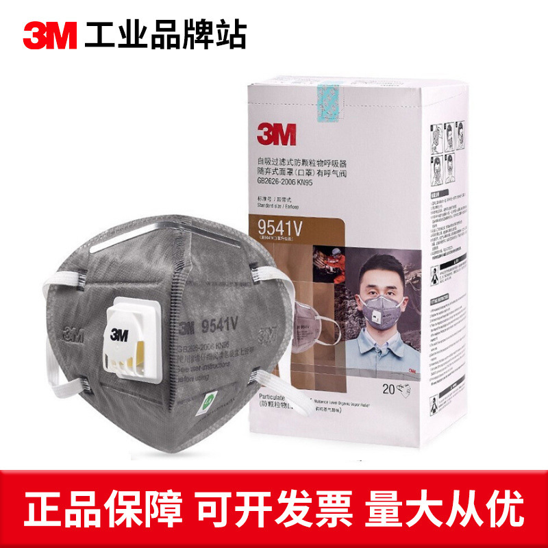 3M口罩9542V活性炭口罩9541V防雾霾防油漆防异味KN95口鼻罩装修