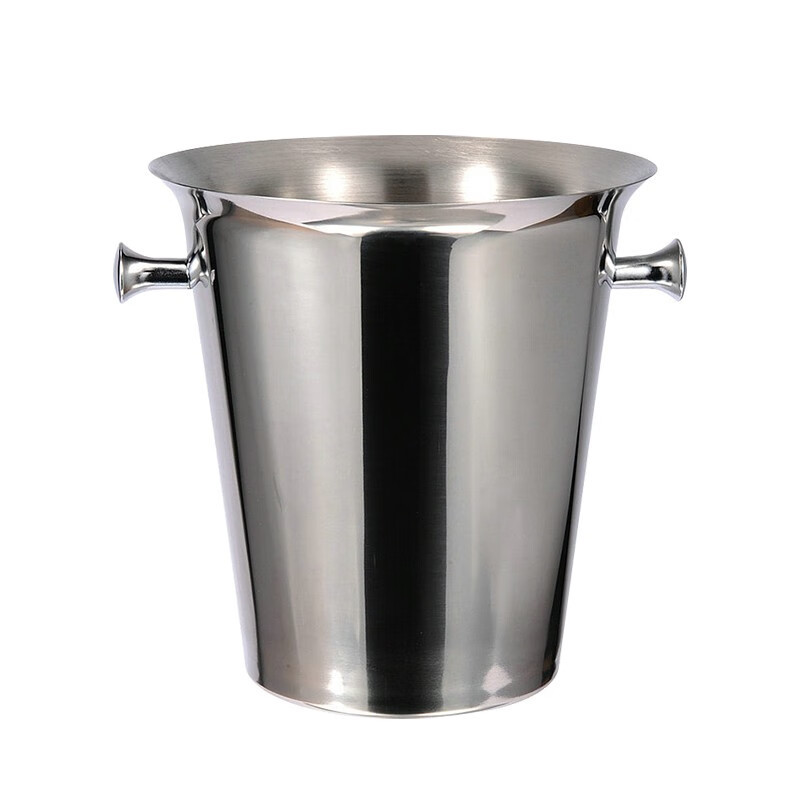 初诗 香槟桶 不锈钢啤酒桶ktv酒吧冰桶欧式香槟桶 5L银140*140*22