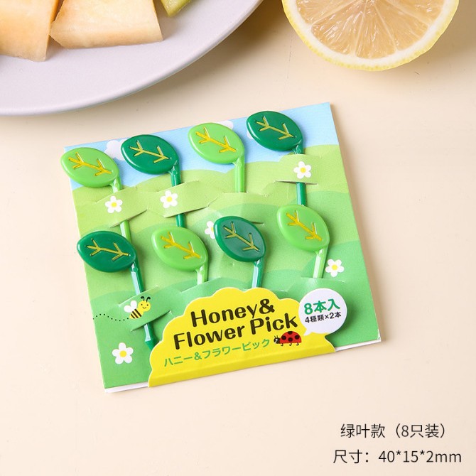 Uso doméstico Cartoon Tenedores para fruta para niños Creativo Animales para niños Set de palillos de plástico para fruta Palillos para fiambrera