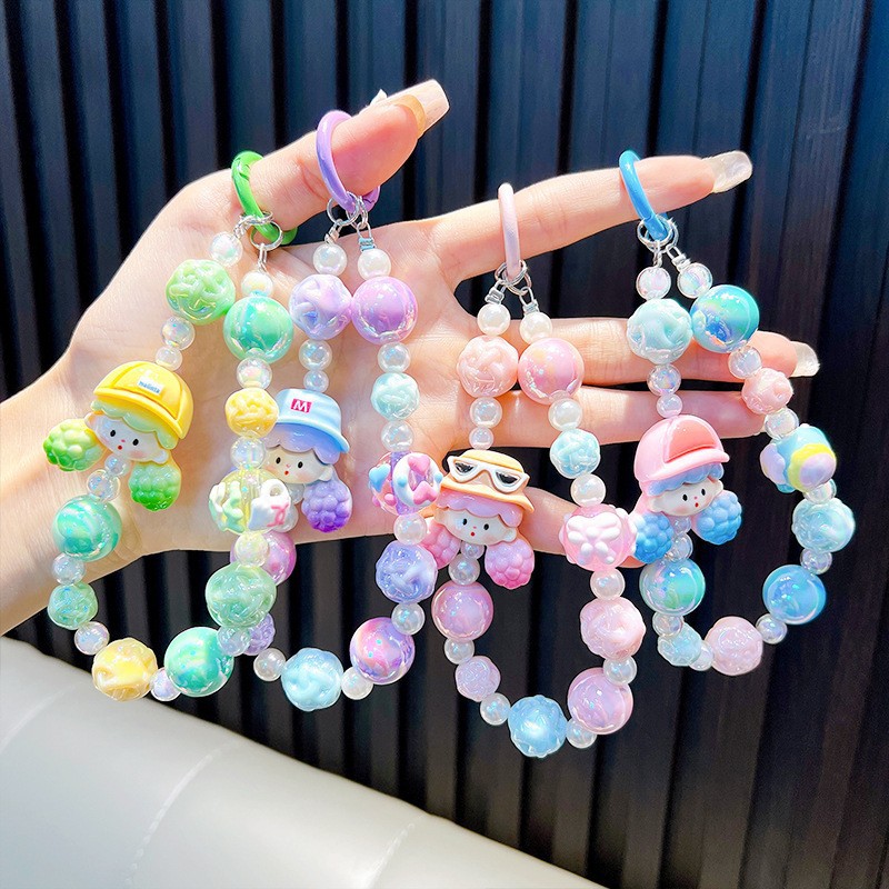 Cuentas Sanliou cadena de caja de teléfono móvil en vivo muñeca colgante para evitar la pérdida de pequeños regalos de estudiantes al por mayor