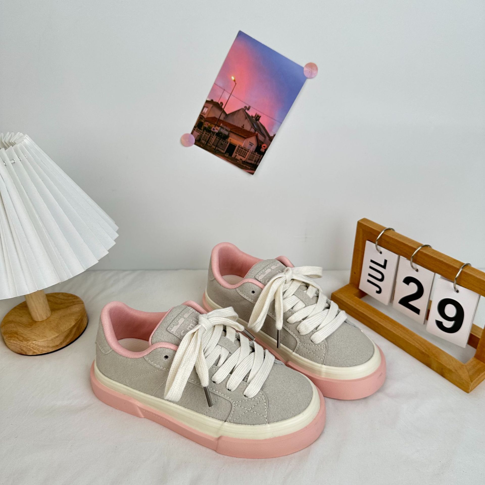 2024 yuanbo otoño nuevo estilo de zapatos de skate de entrenamiento de estilo coreano zapatos de lona de moda de mujer transmisión en vivo zapatos de mujer image 7