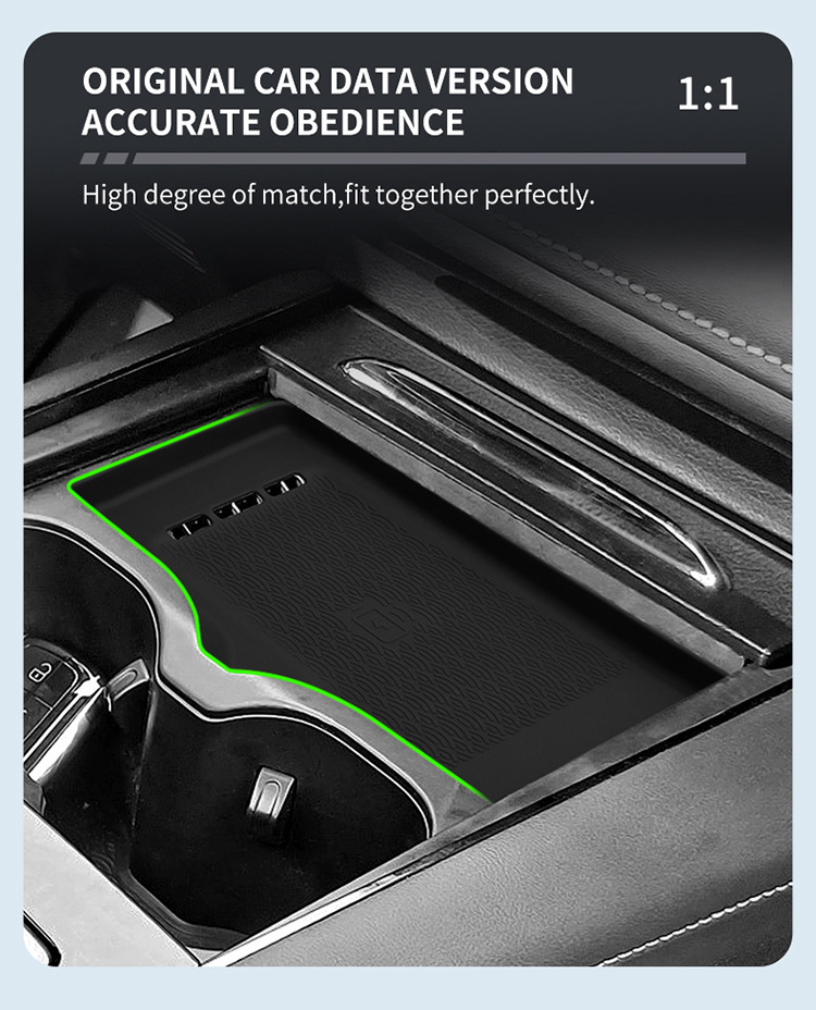 Suitable for 22-25 Models of Chery Omoda C5 Central Control Wireless Charging Silicone Anti-Slip Mat Car Modification Products