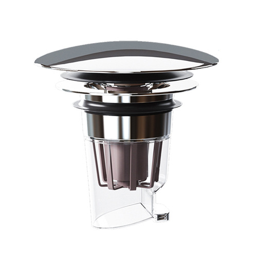 Basin Hand Basin Magnetic Water Leaking Plug Face Basin Large Panel Plug Drainage Device Squeeze Type Full Copper Spring Core