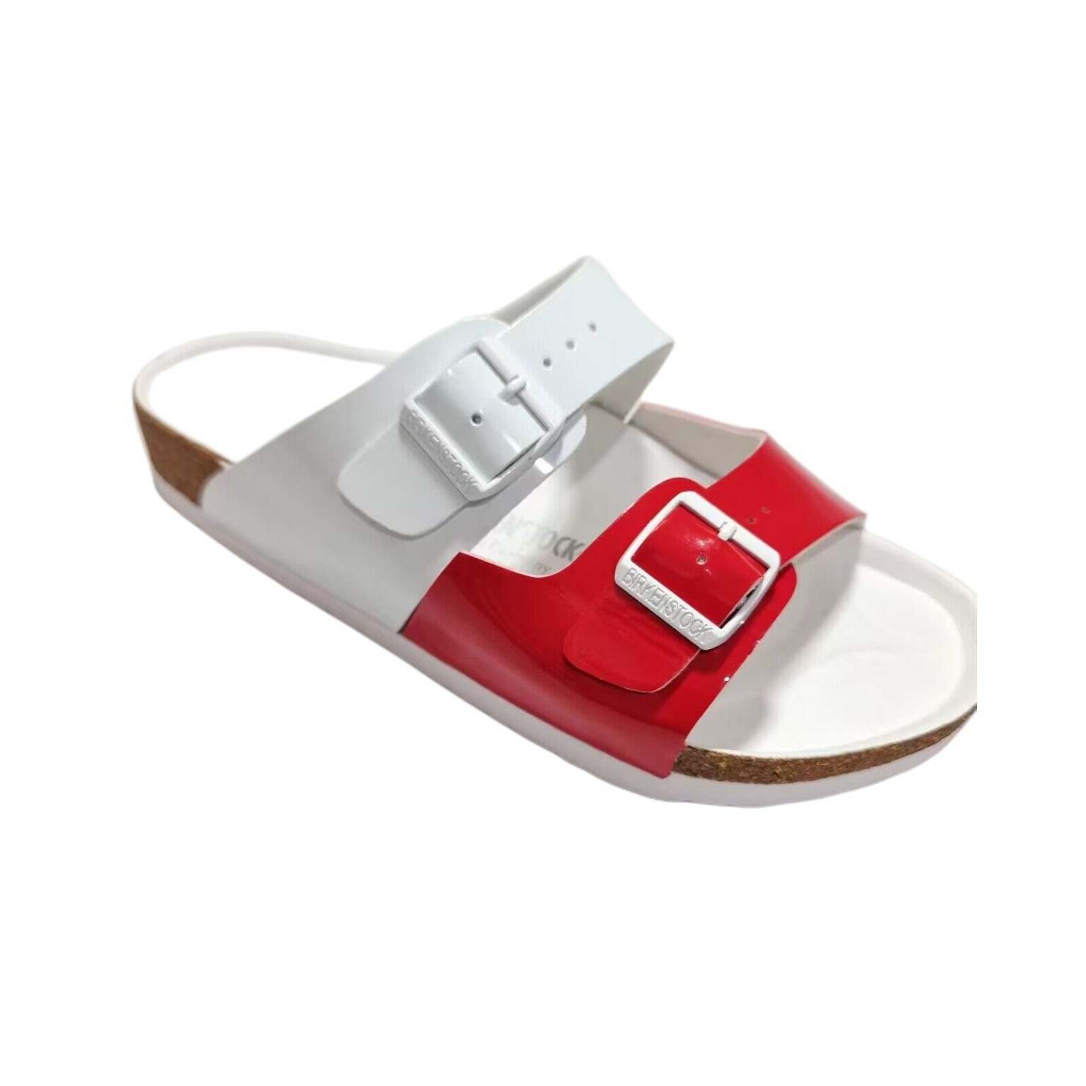 Zapatos planos de mujer a juego de color de verano, nuevas zapatillas, sandalias de doble botón, zapatillas de corcho del mismo estilo para hombres y mujeres, zapatillas de tacón plano