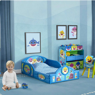 Delta authorized children's bed boy car bed girl princess bed with guardrail cartoon bed floor bed