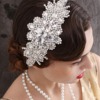 Hair accessory, headband, beads, drill for bride, European style