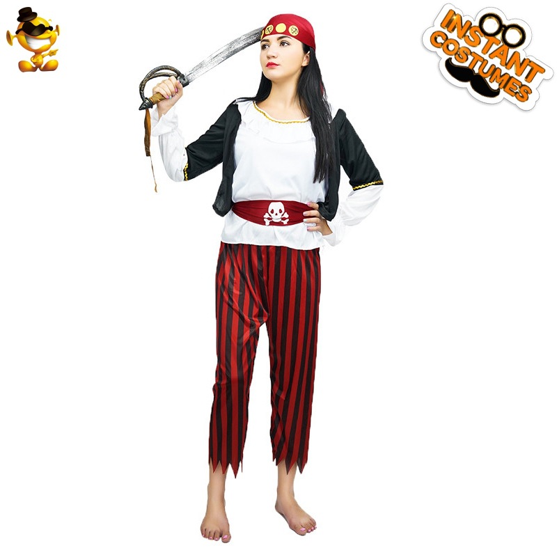 Halloween adulto hembra pirata traje de fiesta hembra pirata juego de rol etapa traje COSPLAY