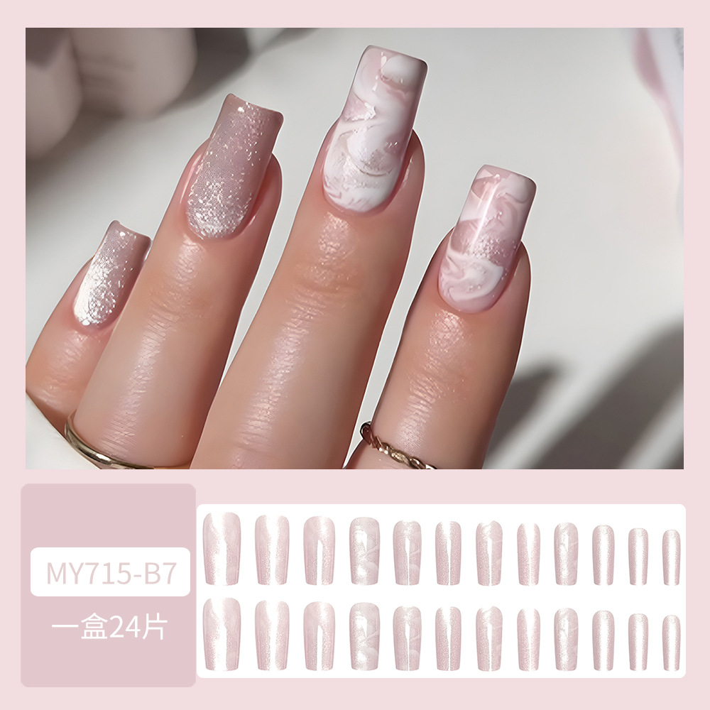 Venta al por mayor de piezas de uñas portátiles de ojo de gato de estilo explosivo, venta al por mayor de comercio exterior, parches de uñas transfronterizos de gran calidad, piezas de uñas de uñas en caja image 25