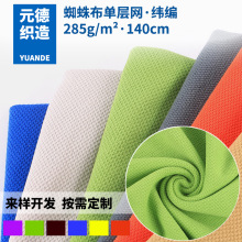 纬编网布厂家定制 全涤粗纹蜘蛛布 纬编无光泡泡布 箱包鞋材面料