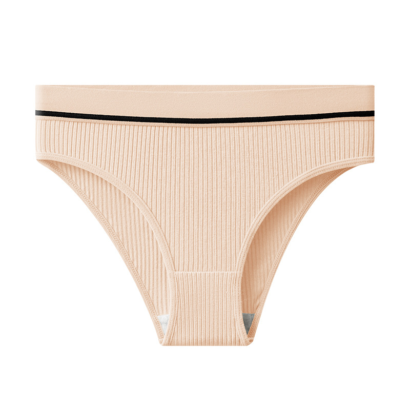 Ropa interior transfronteriza, calzoncillos deportivos para niñas de algodón puro, ropa interior de mujer de todo fósforo de moda de color sólido, cómoda y agradable para la piel sexy