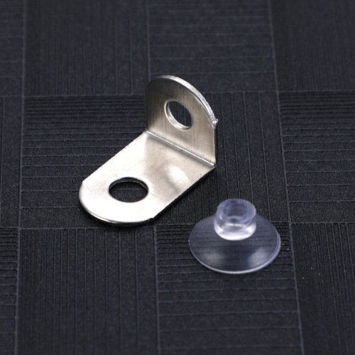 Thickened suction cup 7-character plate holder, glass support stainless steel plate holder, rack fixed corner code factory direct supply