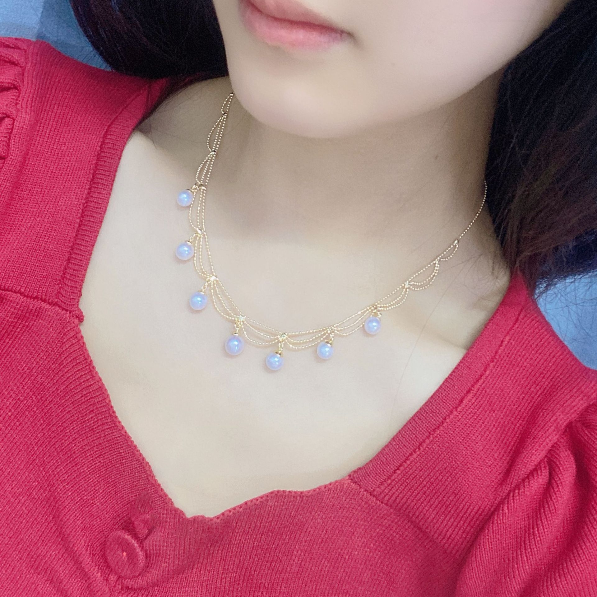 ������������ֱ������14K�ƺ����˿�鶯��ˮ��������������