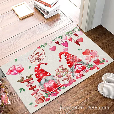 kart absorbent door mat — Avtomobil döşəmə paspasları - valentines-day-style-8-40cm60cm