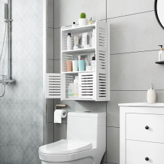 バスルームトイレ上収納ラックバスルーム化粧品多層収納ラックトイレ壁掛け収納ロッカー