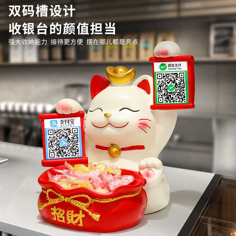 Кошечка Фортуна: Подарок на открытие, украшение для денежного ящика, высококачественный креативный милый сувенир для кассы, новинка