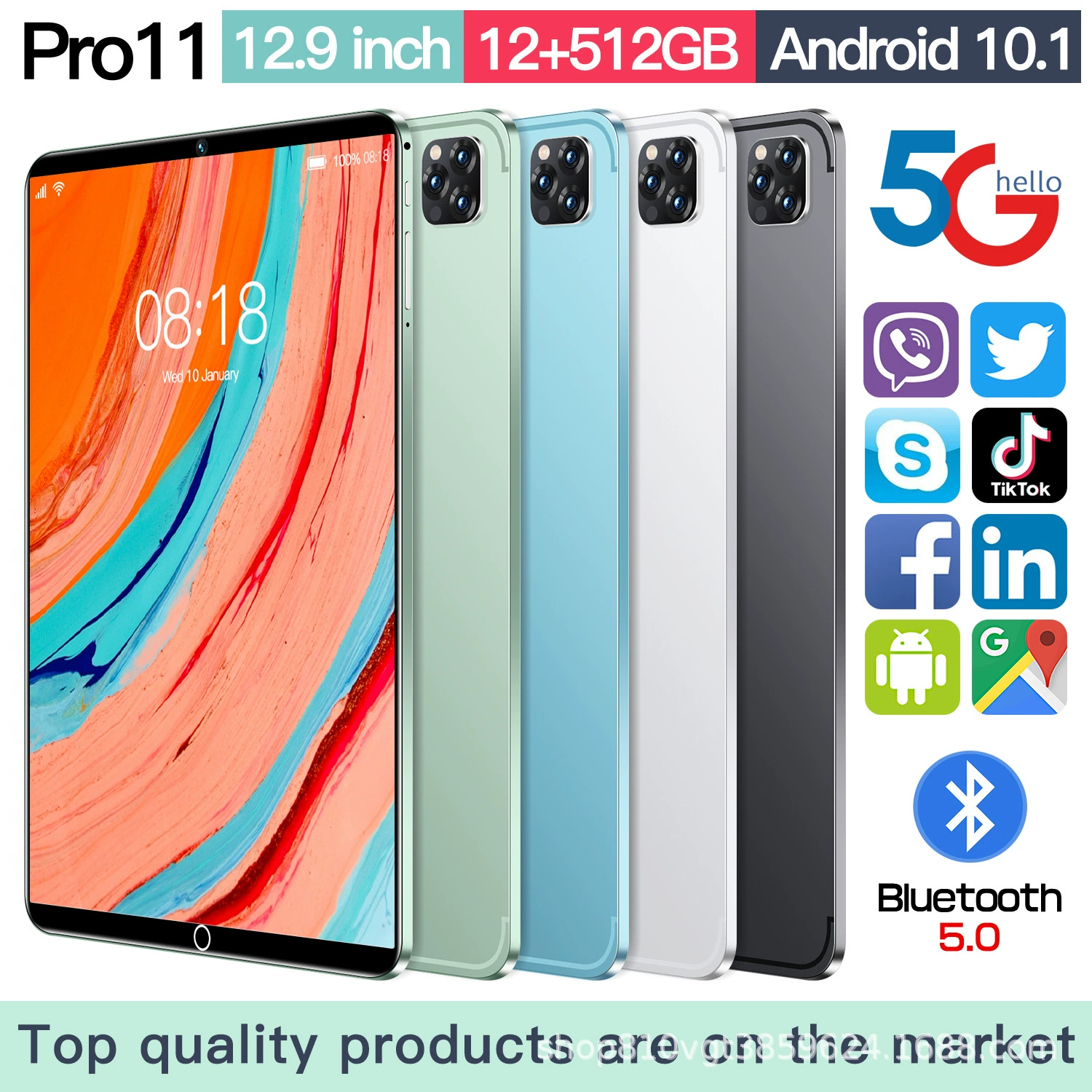 Планшет-ноутбук Pro, 10 дюймов, Pro11, 512 ГБ