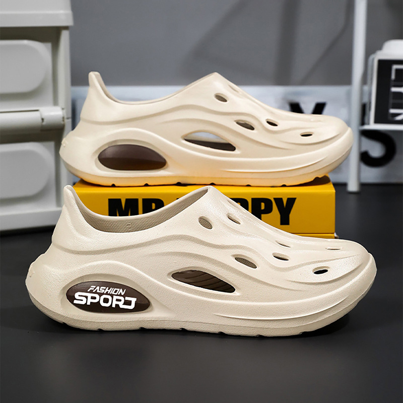 Zapatos con agujeros, zapatos para el hogar de los hombres, zapatos de playa huecos EVA para adolescentes, sandalias y zapatillas de vadeo transfronterizas, sandals