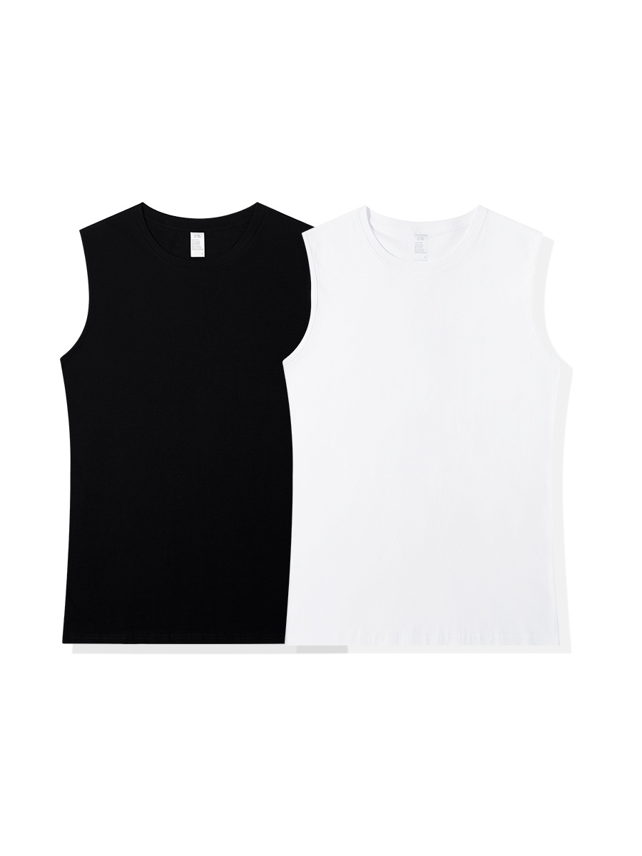 (Cross-border trading), cotton solid T-shirt, vest sleevless, Amazon