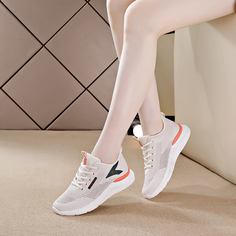Sports Shoes for Women 2025 Summer New Style Soft-Soled Mom Shoes Hollow Breathable Hiking Shoes Women's Lightweight Running Shoes Women's Shoes