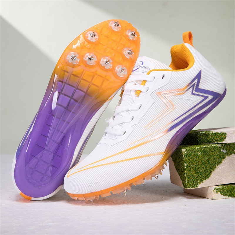 Zapatillas de Atletismo con Clavos de Superfibra y PU Ligero Con Amortiguación para Deportes