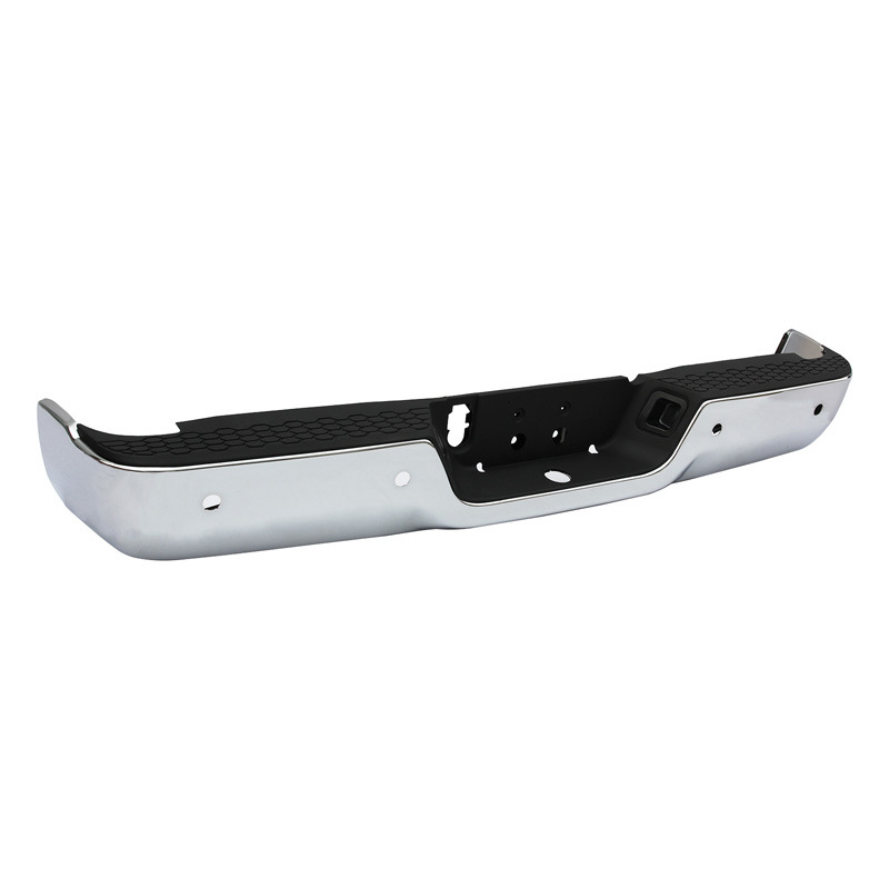 Adecuado para el parachoques trasero de Dodge Ram1500 2009-2018, modelo original de Ram con acabado electrochapado y orificio para radar.