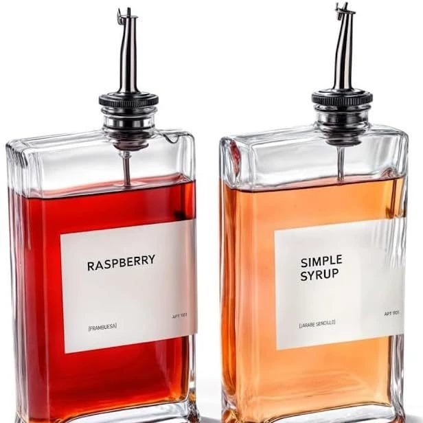 Стеклянная бутылка 500 мл 16.9oz кристаллический белый материал 350 мл соус масло и уксус распределитель стеклянный консоль для масла бутылки