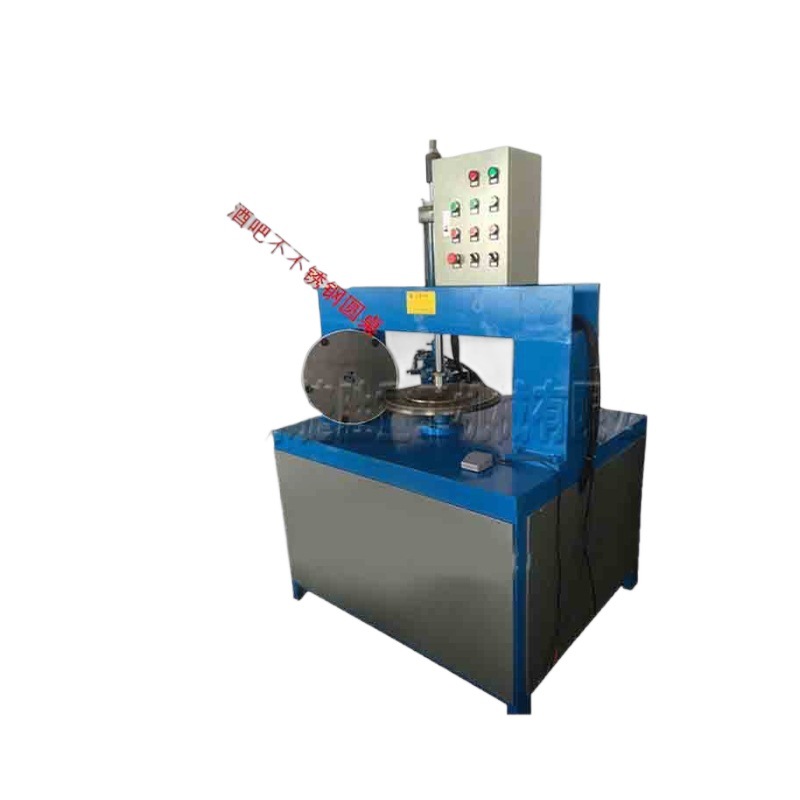 máquina de borde de disco de aluminio pieza de trabajo redonda bobinado equipo de borde de bobinado cubierta de motor redonda mesa borde de borde de prensa