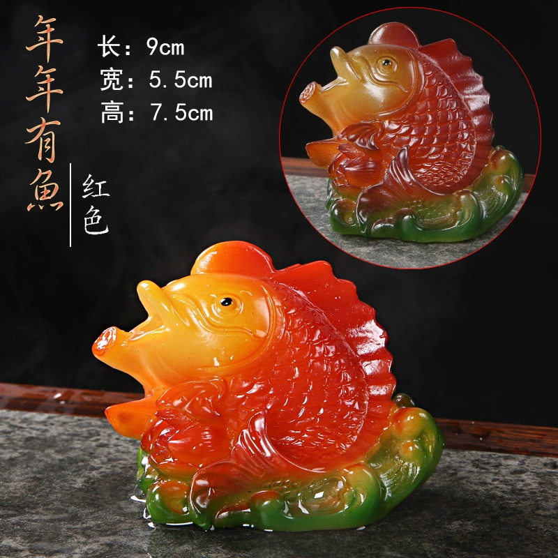 Производитель Creative Color Changing Monkey King Tea Pet Douyin Однородный стиль лебедь смола Украшение для чайного стола аксессуары для чайной церемонии