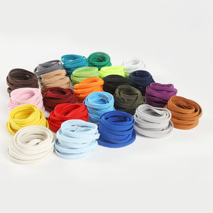 0.6cm Wide Lazy Flat Shoelace Elastic Elastic Band Suitable for Sneakers Canvas Shoes Aj1 White Shoes Sports Sneakers