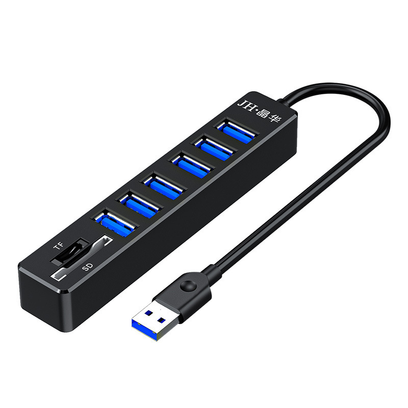 晶華USB五合一高速カードリーダーSD/TF多機能ノートパソコンHUBハブスプリッタ|undefined