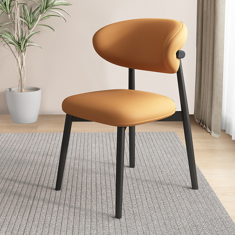 Silla de comedor de madera sólida nórdica, silla de respaldo de paquete blando, taburetes de hoteles, hoteles, casas de muestra, centro de exhibición, sillas de negociación
