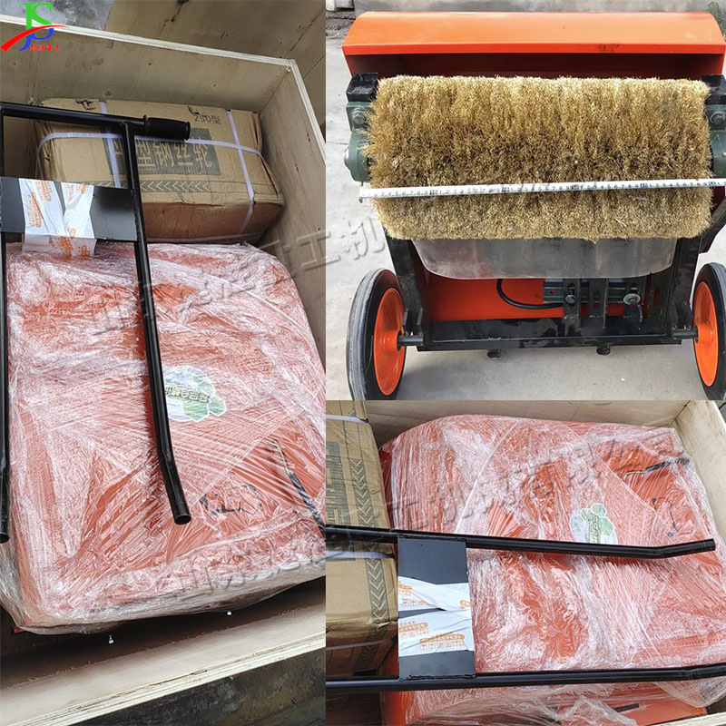 手推式钢板型材除锈机槽钢除锈翻新机小型钢结构彩钢瓦除锈设备